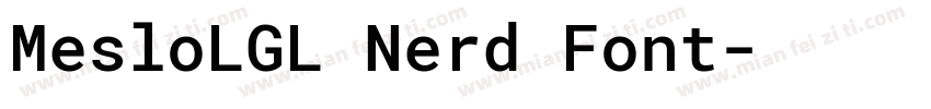 MesloLGL Nerd Font字体转换